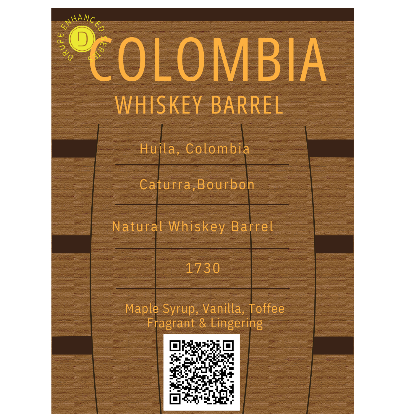 Colombia Whiskey Barrel